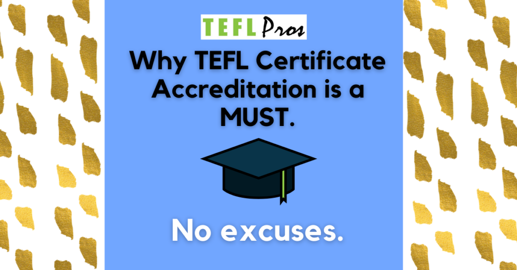 TEFL accreditation TEFLPros