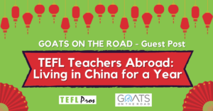 TEFL TEACH CHINA GOATS ON THE ROAD