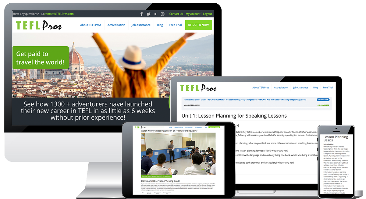 TEFLPros online TEFL training and certification